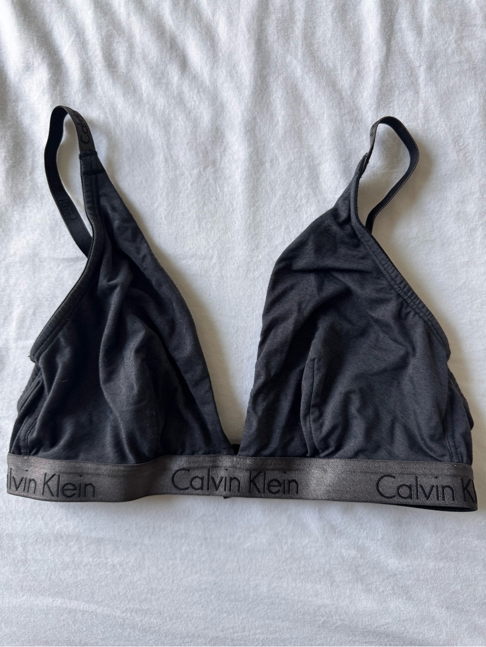 Calvin Klein Black Logo Band Wireless Bralette